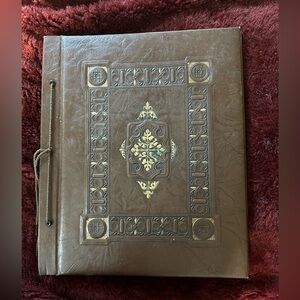 Vintage 100 year old Scrapbook 14.5” x 12”